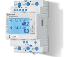 Finder Dvikryptis trifazis energijos matuoklis MID 80A Modbus RS485 NFC Daugiafunkcis 7M.38.8.400.0212