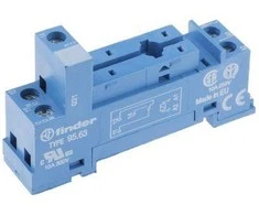 Finder 40.31 serija relės lizdas varžtas gnybtai 35mm DIN bėgių montavimas (95.63SMA)