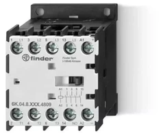 Finder Maitinimo kontaktorius 3 NO 1 NO, 9A-400V AC3, 24V DC 6K.04.9.024.4809