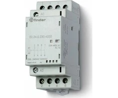 Finder Modulinis kontaktorius 4Z 25A 24V AC/DC, veikimo indikatorius + LED, 35mm 22.34.0.024.4320