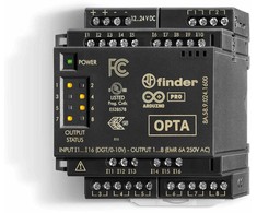 Finder „Codesys EMR“ išplėtimo modulis 8A serijai, 12–24 V nuolatinė srovė, 16 skaitmeninių / analoginių įėjimų, 0–10 V, 8 išėjimai, EMR, 6A, 8A.58.9.024.160C
