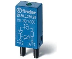 Finder EMC LED Žalias+WARYSTOR 6-24VAC/DC
