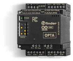 Finder OPTA išplėtimo modulis - 6 analoginiai įėjimai 0…10 V, 4…20 mA, PT100 (2-3 laidų), 2 analoginiai išėjimai 0…10 V, 4…20 mA. 4PWM
