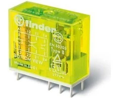 Finder Saugos relė 2P 8A 24V DC AgNi + Au kontaktas (50.12.9.024.5000)