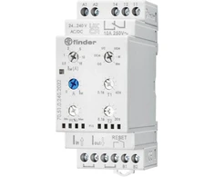 Finder Przekaźnik kontroli prądu 1-fazowy, Detekcja prądu AC/DC 50 mA…16 A, 6-funkcyjny 70.51.0.240.2032