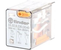 „Finder 55.32“, 250 V, 10 A, CE, ANCE, CSA, VDE, 20,7 x 27,7 x 37,2 mm