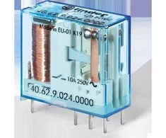 Finder PCB miniatiūrinė relė 2P 10A 24V DC 40.62.9.024.0000