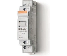 „Finder“ modulinė galios relė 1NO 20A 24V DC AgSnO2 kontaktas (22.21.9.024.4000)