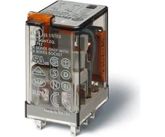 Finder Pramoninė relė 2P 10A 24V nuolatinės srovės LED mygtuko veikimo indikatorius (55.32.9.024.0094)
