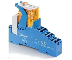 Finder Sąsajos relės serija 4C 2P 8A 24V AC Įspaudžiamas 4C.P2.8.024.0060SPA