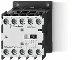 Finder Maitinimo kontaktorius 3 NO 1 NO, 9A-400V AC3, 24V AC 6K.04.8.024.4809