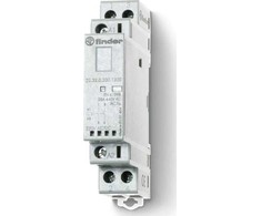 Finder Stycznik modułowy 2R 25A 230V AC/DC, wskaźnik zadziałania + LED, 17,5mm 22.32.0.230.4420