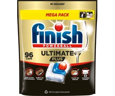 Finish Powerball Ultimate Plus Fresh plovimo kapsulės indaplovei, 96 vnt. (119701)