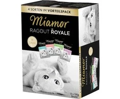 Kačių Maistas - MIAMOR Ragout Royale Suaugusiųjų Mišinys padaže 12x100g Be Grūdų