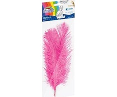 Grand Piórka dekoracyjne rožinė 16-22 cm 3 vnt.