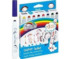 Flomasteriai SUPER BABY, Fiorello, 8 sp.