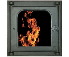 Fireplace doors Metnetus. cast iron. juodas