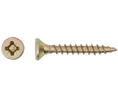 Grąžtas Haushalt Fischer CHIPBOARD SCREW 3.5X25 YLW ZP 50PCS G1