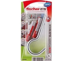 FISCHER DUOPOWER 10×50 kaištis su apvaliu kabliu /2vnt.