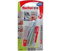 Kaištis Fischer DuoPower, varžtiniai, 12 mm x 60 mm, 2 vnt.