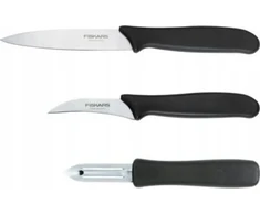 FISKARS ESSENTIAL SKUTIMO PEILIŲ RINKINYS, 3 VNT.