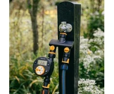 Fiskars Comfort čiaupo jungtis su dviem žarnų pajungimais On/ff