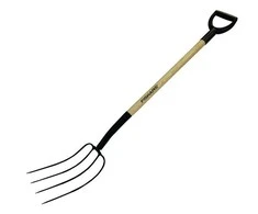 Fiskars 4- dantis grėblys su medžio rankena (1023112)