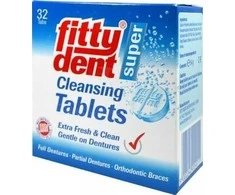 Fittydent Fittydent, Protezės tabletės, dentaid, 32 vienetai