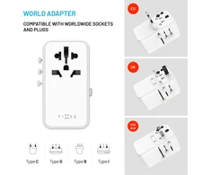 Fixed Adapteris kelioninis Voyager70W balta