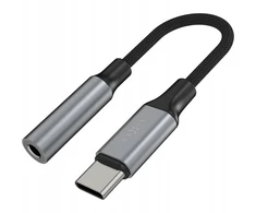 Fixed Adapteris su aliuminio FIXED Link USB-C na 3,5mm jack space pilka