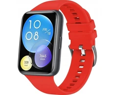 Fixed Dirželis silikonowy do Huawei Watch FIT2, raudona