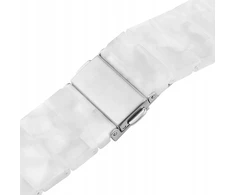 Fixed Dirželis su żywicy Resin Dirželis su szybkim zapięciem 22 mm do smartwatcha, Cloud Baltas