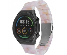 Fixed Dirželis su żywicy Resin Dirželis su szybkim zapięciem 22 mm do smartwatcha, Candy Rožinė
