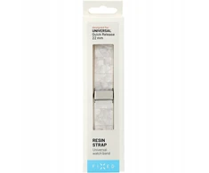 Fixed Dirželis su żywicy Resin Dirželis su szybkim zapięciem 22 mm do smartwatcha, Cloud Baltas