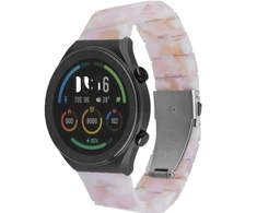 Fixed Dirželis su żywicy Resin Dirželis su szybkim zapięciem 20 mm do smartwatcha, Candy Rožinė