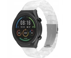 Fixed Dirželis su żywicy Resin su szybkim zapięciem 20 mm do smartwatcha, Cloud Baltas