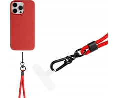 Dėklas Fixed FIXED Universal Lanyard for Mobile Phones - uniwersalna smycz do telefonu raudona - Garantija bezpieczeństwa.