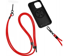 Dėklas Fixed FIXED Universal Lanyard for Mobile Phones - uniwersalna smycz do telefonu raudona - Garantija bezpieczeństwa.