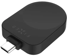 Fixed Fiksuotas USB-C įkrovimo adapteris, skirtas „Samsung Galaxy Watch“, suderinamas su „Powerstation Uni“ | Juodas