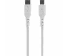 Fixed Ištaisyta | Skysto silikono kabelis USB-C/USB-C, 2m, 60W | FIXDLS-CC2-WH