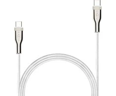 Fixed Ištaisyta Ištaisyta | Pintas kabelis USB-C/USB-C, 2m, 100W | FIXDB-CC2-WH