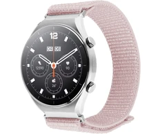 Fixed Nylonowy dirželis Sporty Strap su szybkim zwolnieniem 18 mm do smartwatcha, rožinė-auksinė