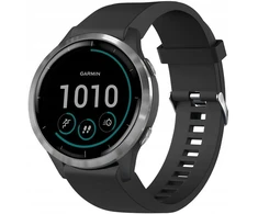 Fixed | Silikoninis dirželis, skirtas „Garmin QuickFit 20mm“ | Juodas