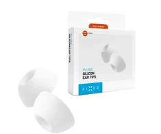 Fiksuotos silikoninės ausų kištukai FIXED Plugs, skirti Apple AirPods Pro 3 2, rinkinys, dydis XXS