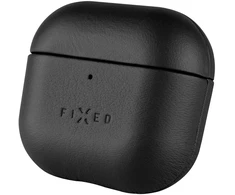 FIXED PodsLeather dėklas skirtas Apple Airpods 4, juodos spalvos
