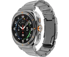 Fixed Fiksuotas titano dirželis, skirtas „Samsung Galaxy Watch Ultra“ išmaniajam laikrodžiui, natūralus titanas