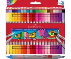 Faber-Castell - Double fibre-tip pen set (40 pcs) (151140)