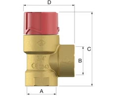 Flamco FLOPRESS apsauginis vožtuvas 1/2\" 3 bar - 27005