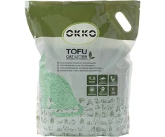 Okko Kraikas dla kota Flamingo CAT LITTER TOFU Žalias TEA SCENT 6KG