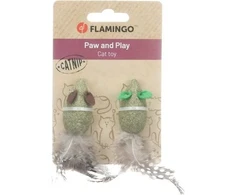 Flamingo Katti pelė feathers žalias 2PCS